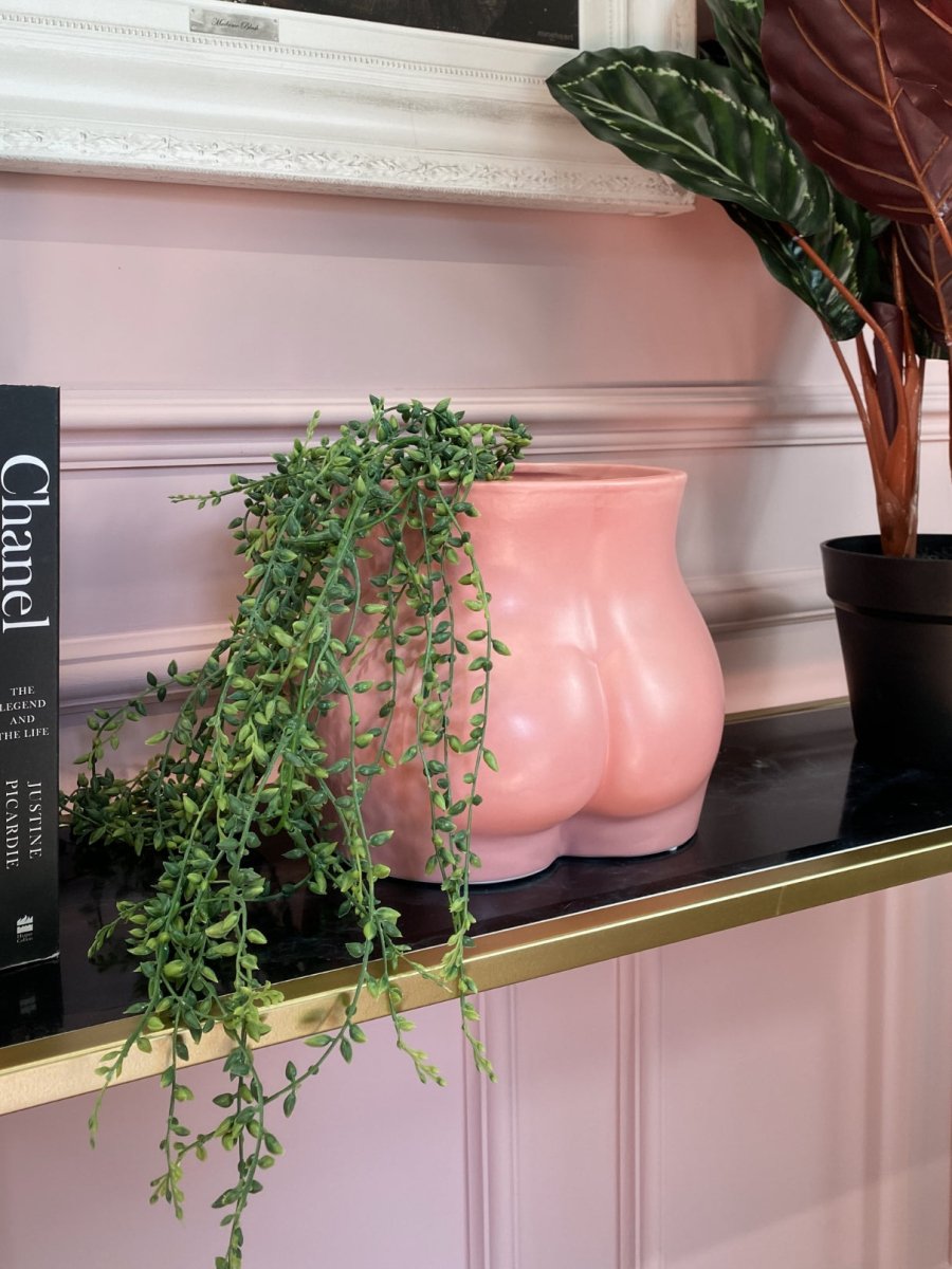 bum plant pot Large Pink Booty Bum Storage Pot Planter| Punk & Poodle – PUNK & POODLE