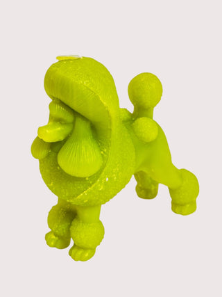 Lime Green Poodle Candle