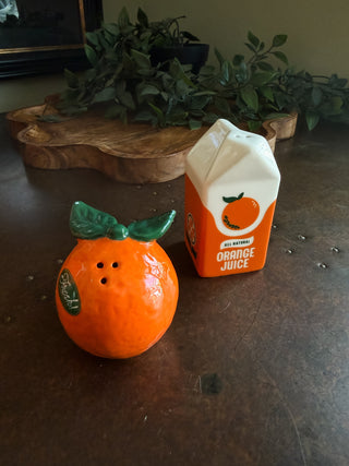 Orange Salt & Pepper Shakers