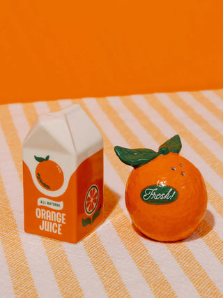 Orange Salt & Pepper Shakers