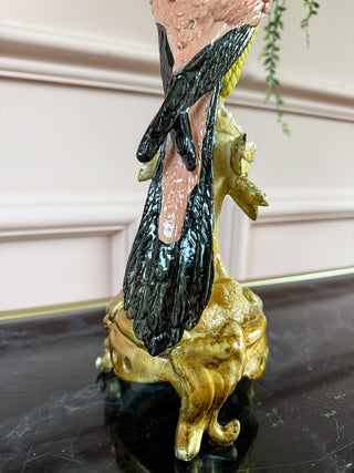 Ornate Parrot Candle Holder
