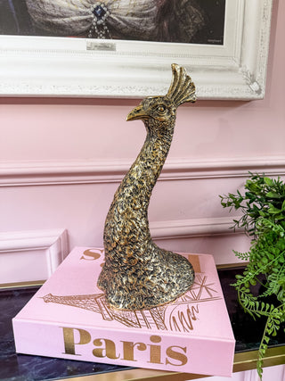 Peacock Head Candle Holder