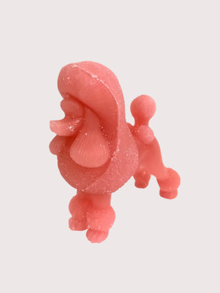Pink Poodle Candle