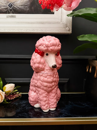 Pink Poodle Storage / Cookie Jar