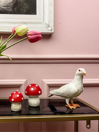 Large Red Mushroom Candle