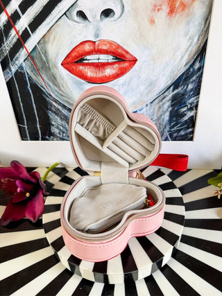 All Heart Travel Jewellery Case | Pink - PUNK & POODLE