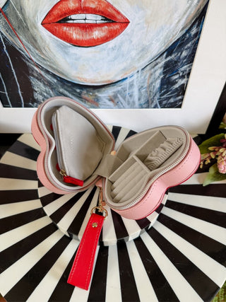 All Heart Travel Jewellery Case | Pink - PUNK & POODLE