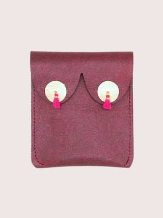 Burgundy Tassel Boob Purse - PUNK & POODLE