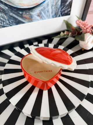 Ceramic Heart Trinket Box - PUNK & POODLE