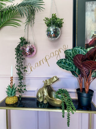 hanging disco planter Disco Ball Hanging Planter
