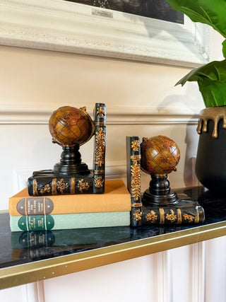 Globe Bookends - PUNK & POODLE