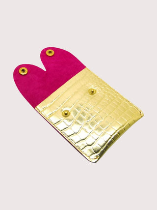 Gold Croc Tassel Boob Purse - PUNK & POODLE