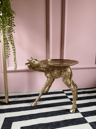 Gold Giraffe Tray Stand - PUNK & POODLE