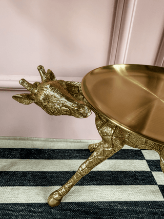 Gold Giraffe Tray Stand - PUNK & POODLE