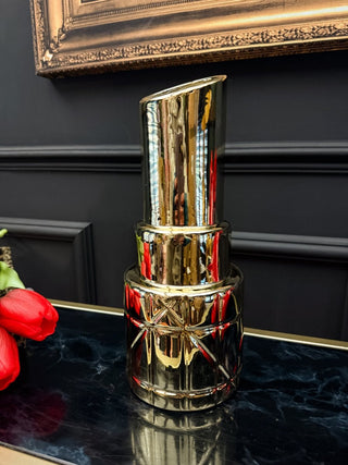 Gold Lipstick Vase - PUNK & POODLE