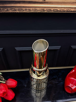 Gold Lipstick Vase - PUNK & POODLE