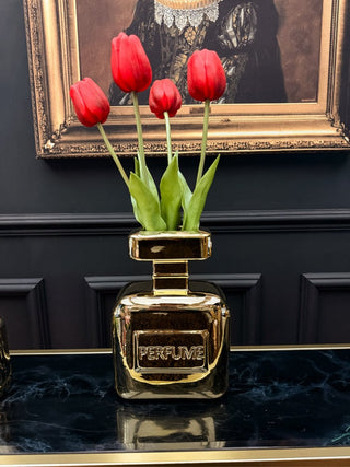 Gold Perfume Vase - PUNK & POODLE