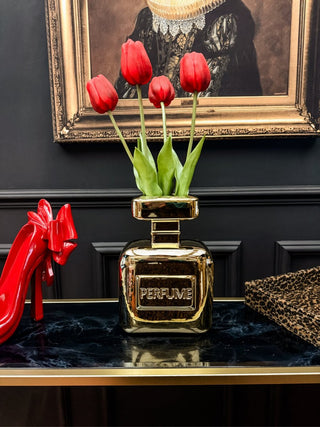 Gold Perfume Vase - PUNK & POODLE