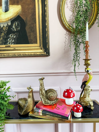 Gold Snail Bookends - PUNK & POODLE