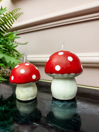 Large Red Mushroom Candle - PUNK & POODLE