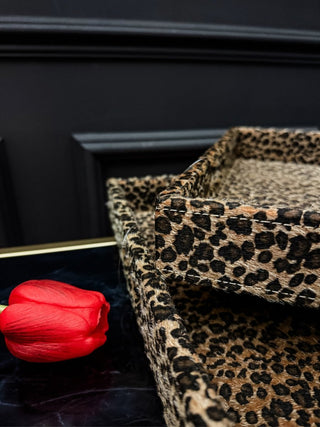 Leopard Faux Fur Serving Tray - PUNK & POODLE