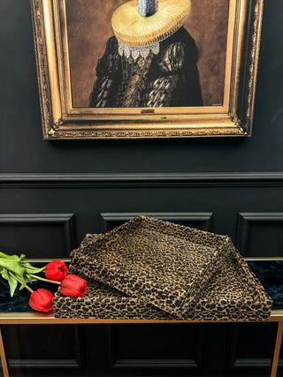 Leopard Faux Fur Serving Tray - PUNK & POODLE