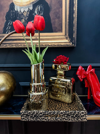 Leopard Faux Fur Serving Tray - PUNK & POODLE