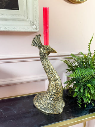 Peacock Head Candle Holder - PUNK & POODLE