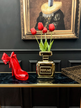 Red Bow High Heel Bottle Holder - PUNK & POODLE