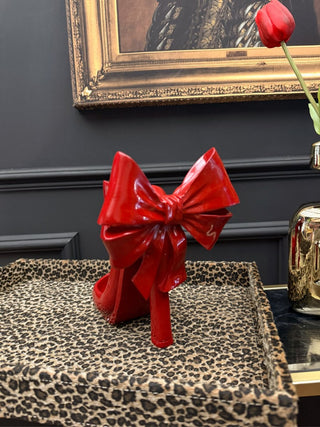 Red Bow High Heel Bottle Holder - PUNK & POODLE