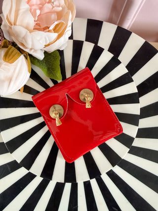 Red Patent Tassel Boob Purse - PUNK & POODLE