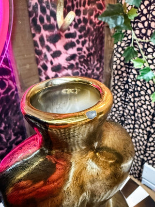 (Second) Antique Gold Female Body Bud Vase | Large - PUNK & POODLE