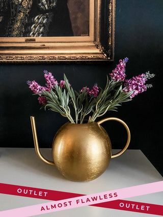 (Second) Gold Vintage Style Round Watering Can - PUNK & POODLE