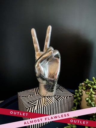 (Second) Peace Hand Ornament | Silver - PUNK & POODLE