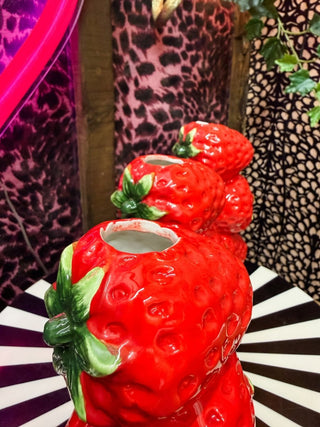 (Second) Trio of Strawberries Vase - PUNK & POODLE