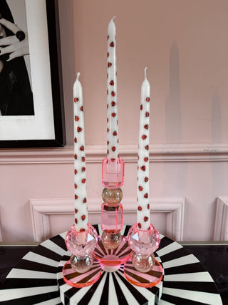 Set of 3 Taper Candles | Ladybird - PUNK & POODLE