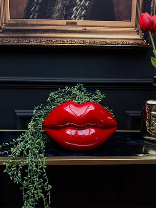 Small Red Lips Planter - PUNK & POODLE
