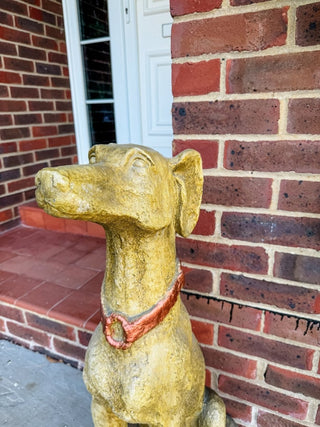 Winston Extra Large Rustic Stone Effect Dog Statue - PUNK & POODLE