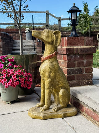 Winston Extra Large Rustic Stone Effect Dog Statue - PUNK & POODLE