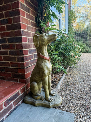Winston Extra Large Rustic Stone Effect Dog Statue - PUNK & POODLE
