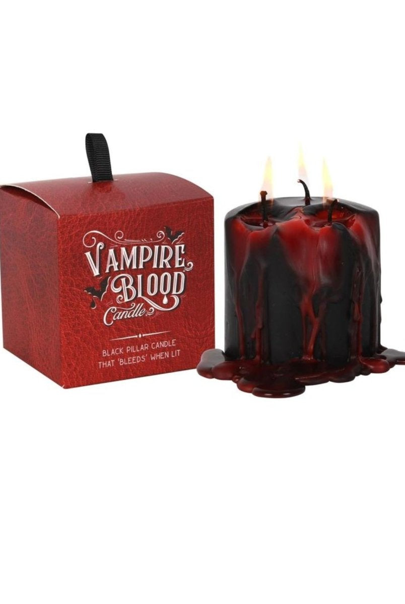 Bleeding Vampire Blood Pillar Candles - Punk & Poodle