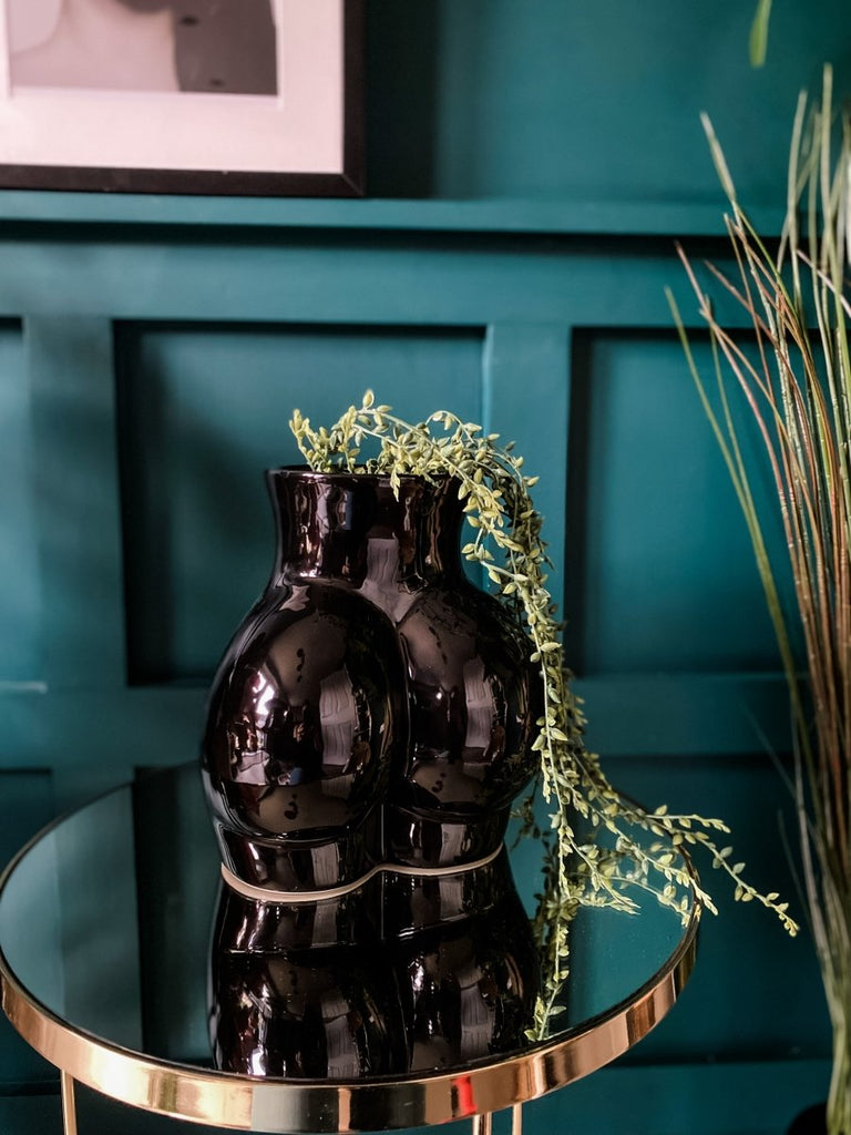 Cheeky Gloss Bum Vase | Black - Punk & Poodle