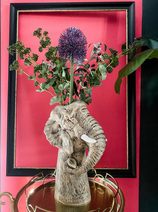 Elephant Head Ceramic Vase - Punk & Poodle