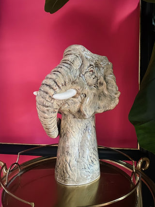 Elephant Head Ceramic Vase - Punk & Poodle