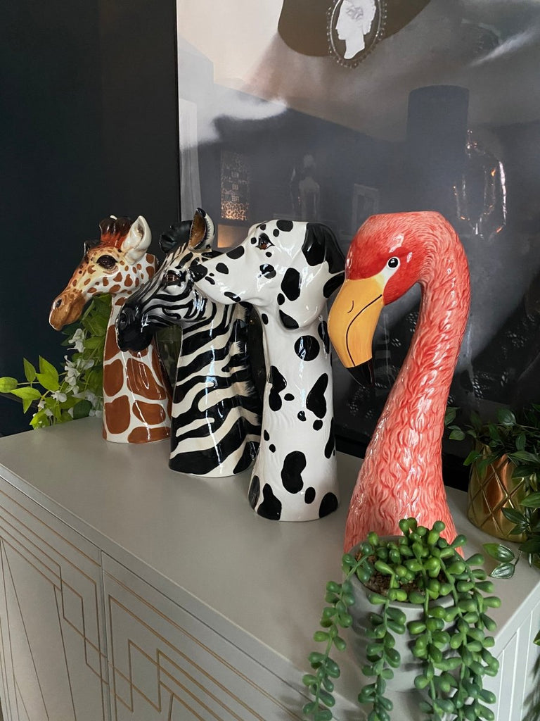Flamingo Head Ceramic Vase | Large - Punk & Poodle