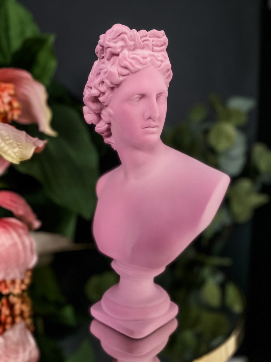 Flock Apollo Bust | Candyfloss Pink - Punk & Poodle