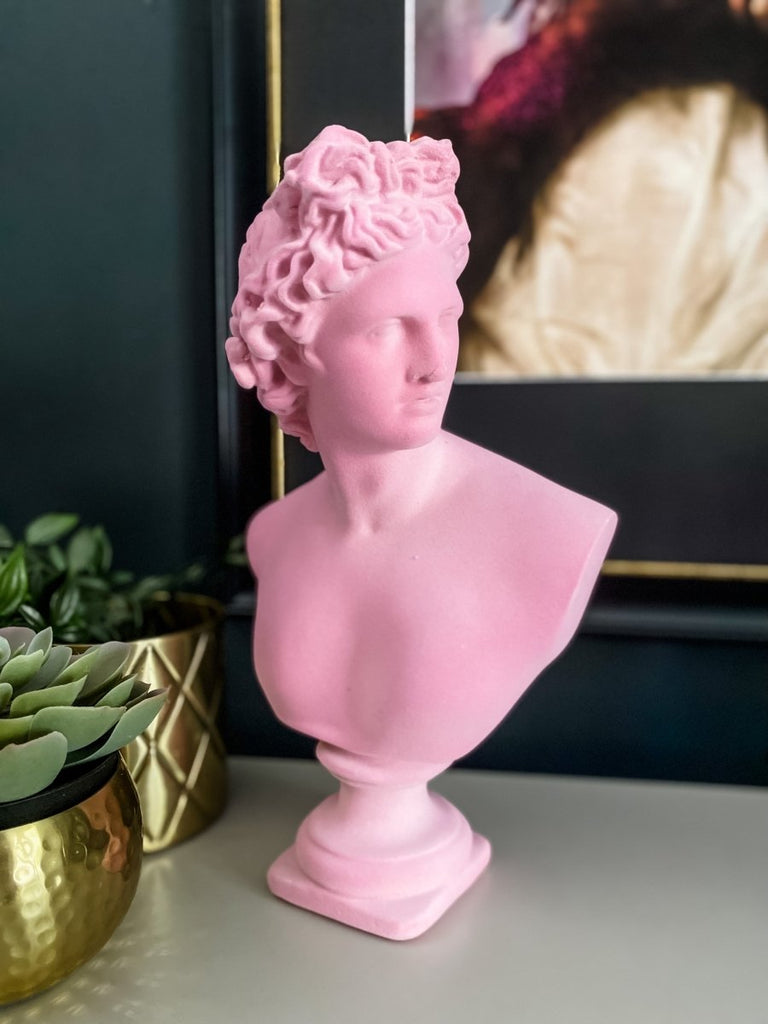 Flock Apollo Bust | Candyfloss Pink - Punk & Poodle