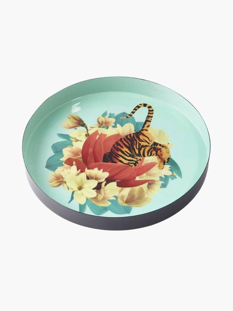 Gangzai Tiger Flower Round Tray - Punk & Poodle