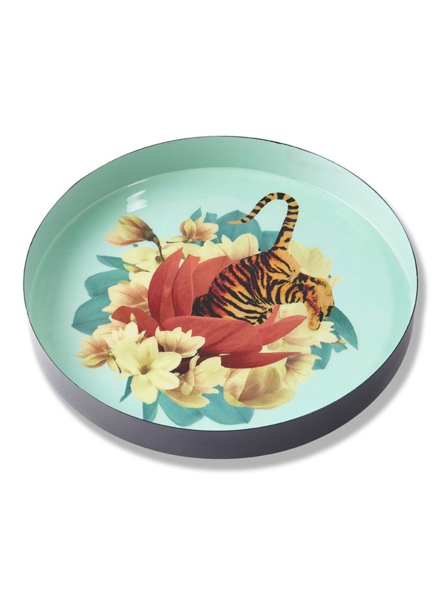 Gangzai Tiger Flower Round Tray - Punk & Poodle