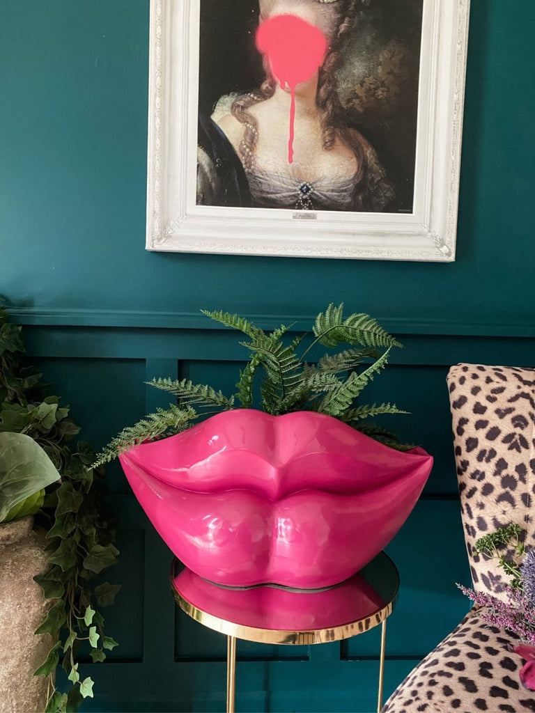 Giant Pink Lips Planter - Punk & Poodle